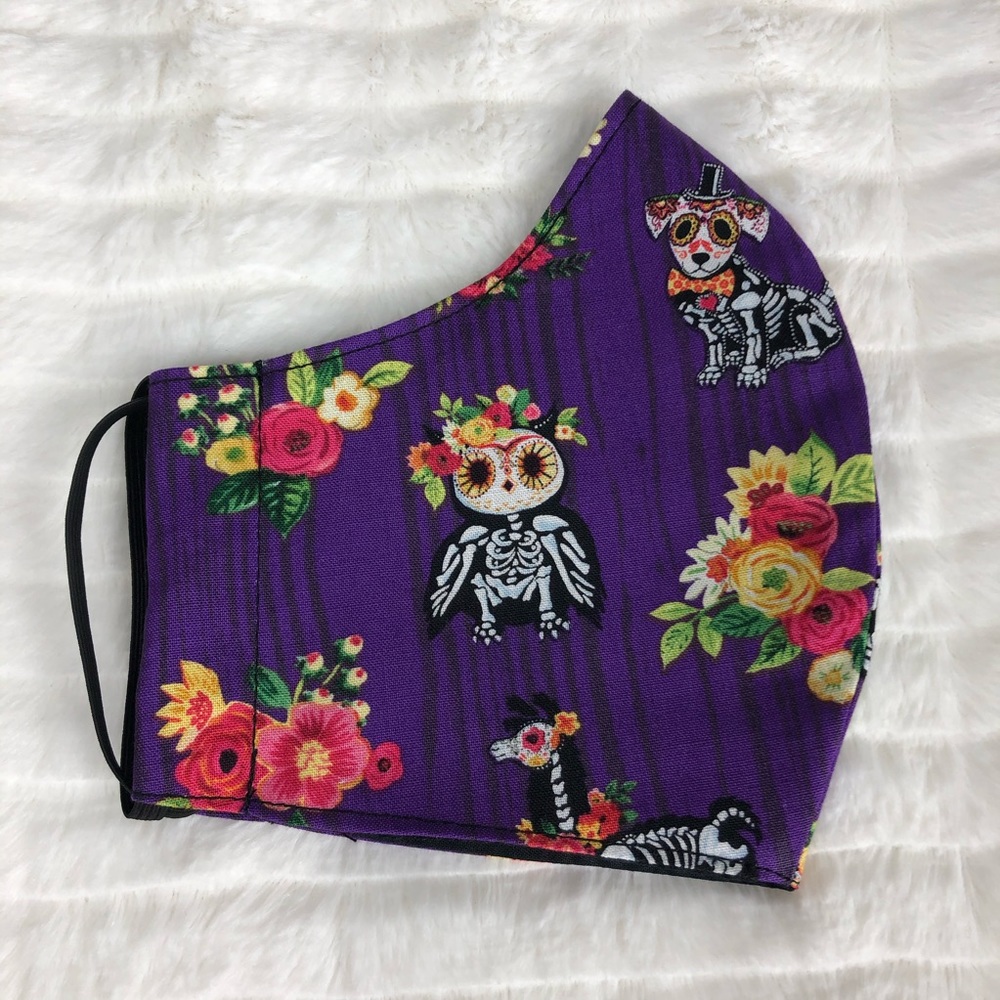 Sugar Skull Animal, Day of the Dead Face Mask